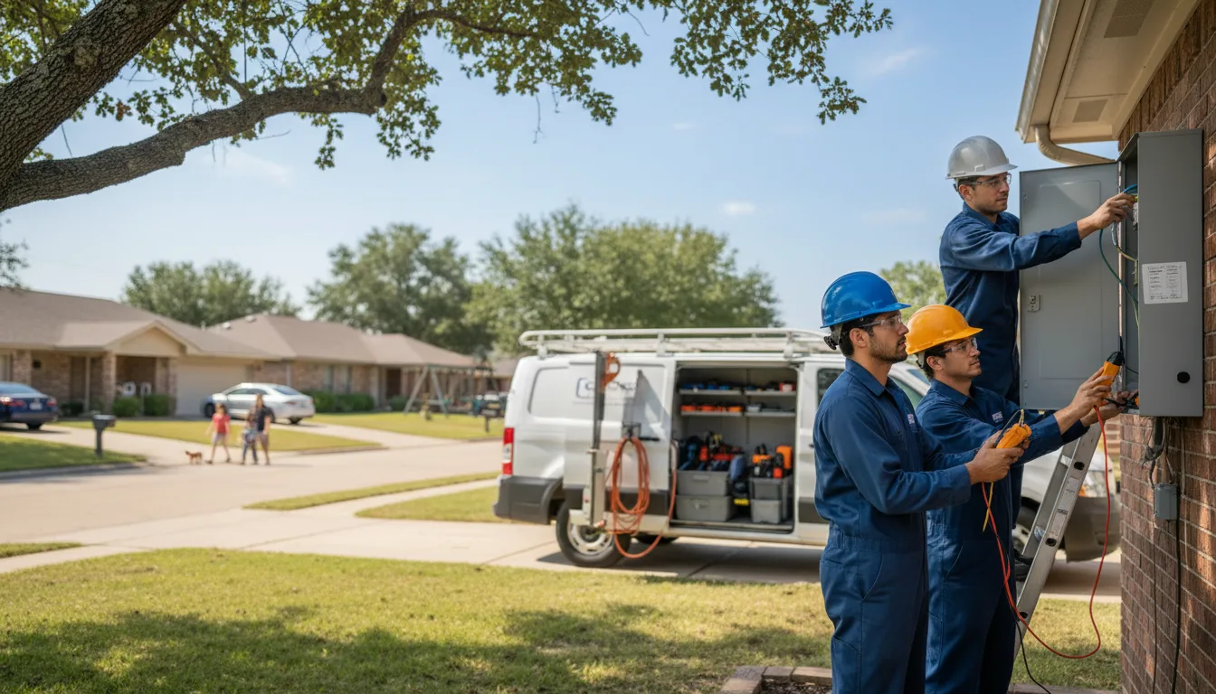 Certified electrician providing emergency electrical services in Preston, GA